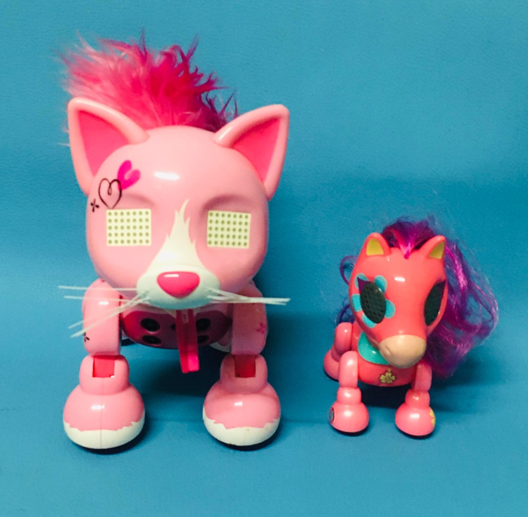 Spin Master Interactive Zoomer Meowzies with Pink Purple Horse with batteries Hobbies Toys Toys Games on Carousell