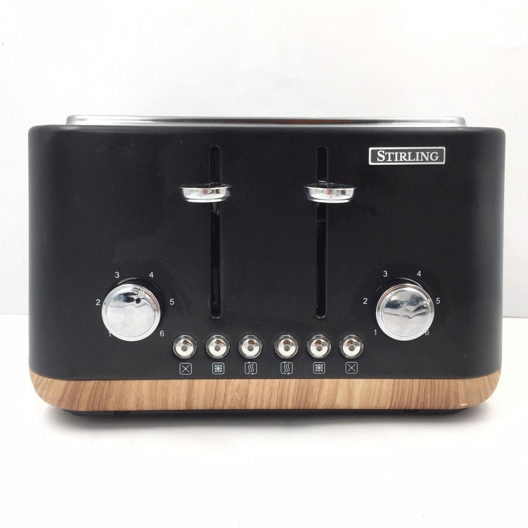 STIRLING 4Slice Toaster Designer Edition (black), TV & Home Appliances