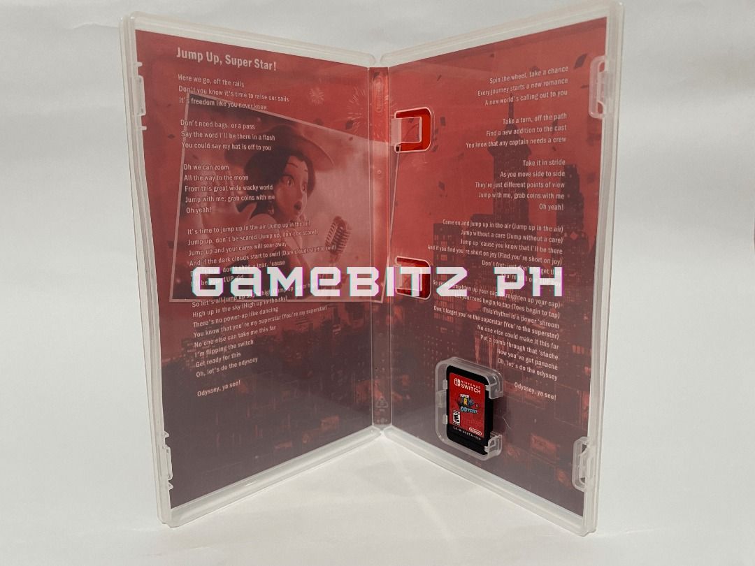 Super Mario Odyssey Nintendo Switch Lite Oled Game (Category: Nintendo) located in Tarlac. Submitted by gamebitzph (Listing ID 1226454808, Image 3). Description: Super Mario Odyssey for Nintendo Switch/Lite/Oled Pre-owned/Used The game cartridge has been tested and working location: Tarlac area shipping: J&T or LBC (payment first via gcash or bank account. buyer will shoulder the shipping fee) COD is also available Message us for any inquiries, m