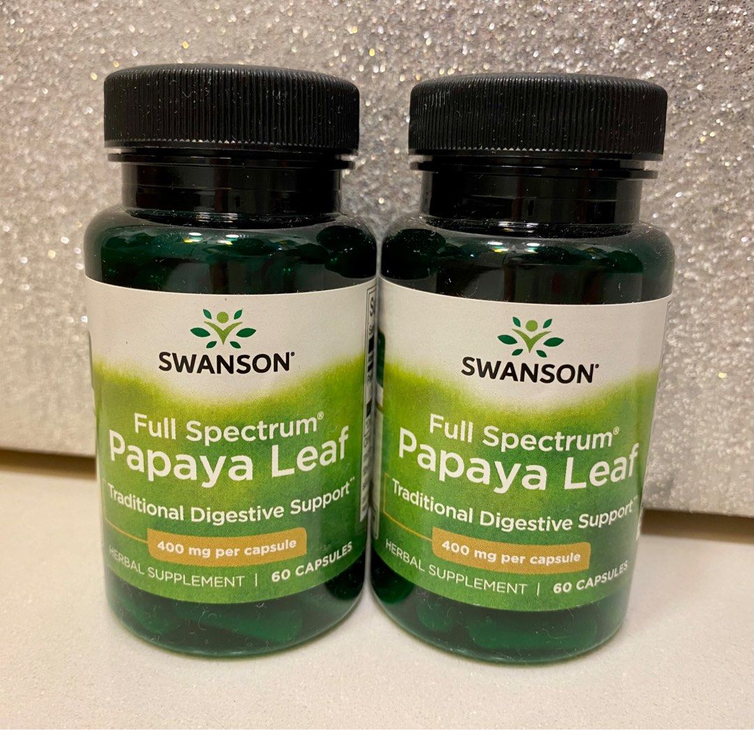 Swanson Papaya Leaf Extract Herbal Supplement (Dengue/ Cancer/ Increase