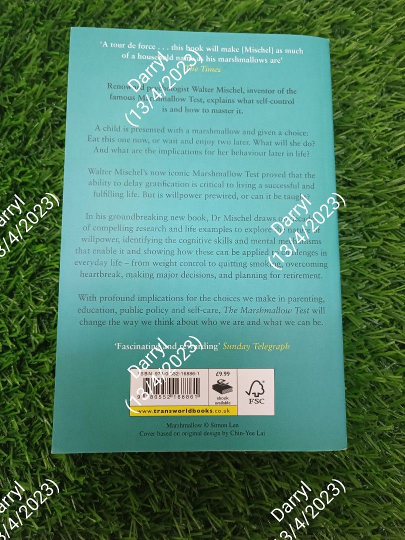 KEMASRAYA The Marshmallow Test by Walter Mischel, Hobbies & Toys