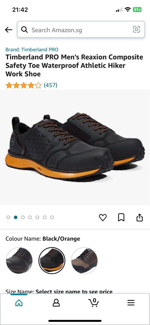 Timberland PRO Reaxion Waterproof Work Hiker Boot main image 1