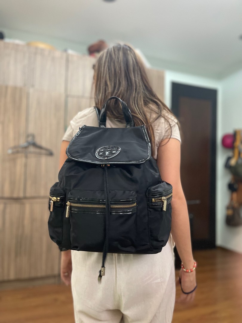 Tory Burch Bill nylon backpack, Women's Fashion, Bags & Wallets