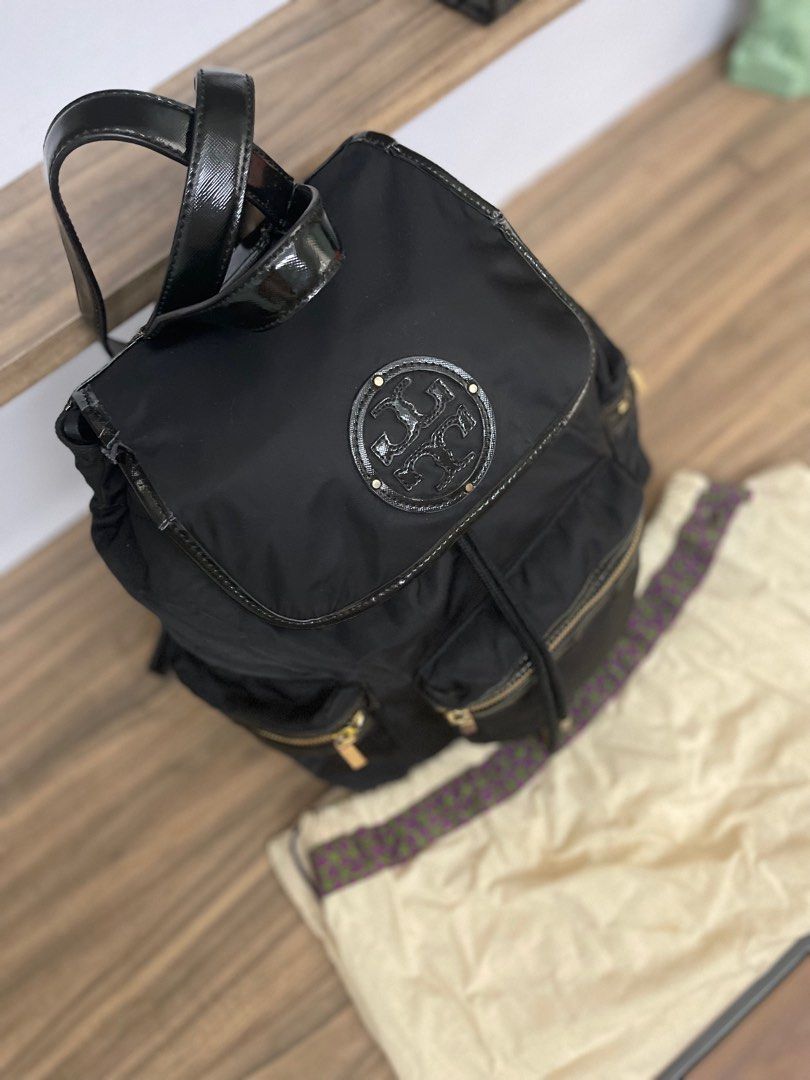 Tory Burch Bill nylon backpack, Women's Fashion, Bags & Wallets