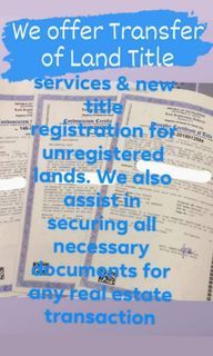 Transfer land title services (Davao Base Only)