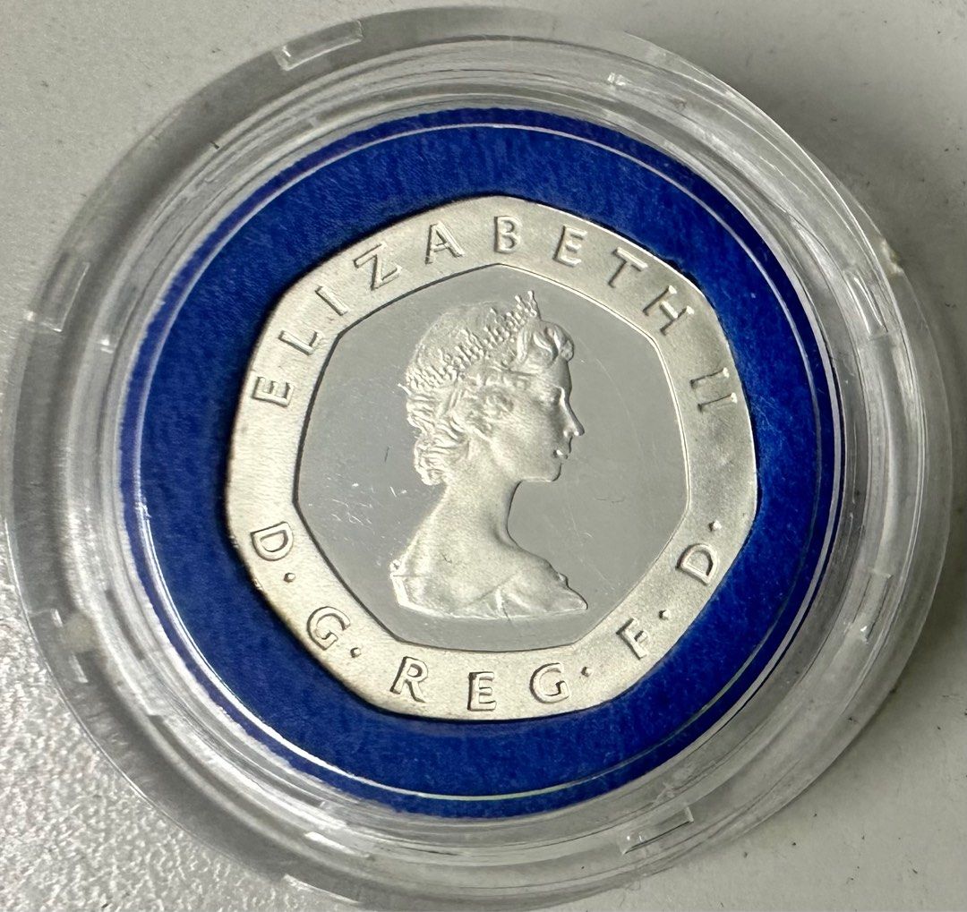 uk-20-pence-silver-proof-piedfort-1982-hobbies-toys-memorabilia
