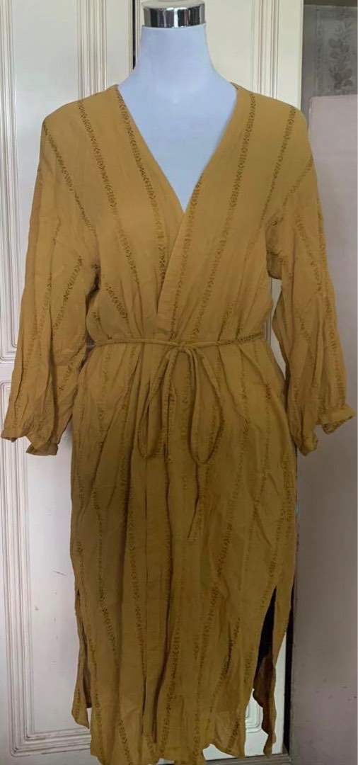Uniqlo bathrobe dress on Carousell