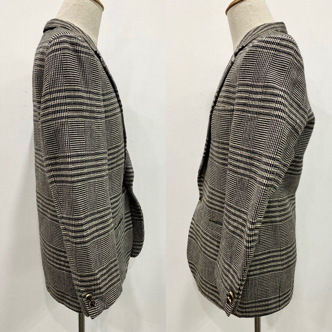 Versace plaid jacket cheap