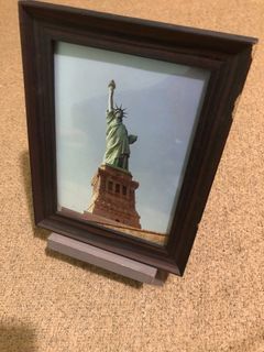 Vintage statue of liberty framed photograph