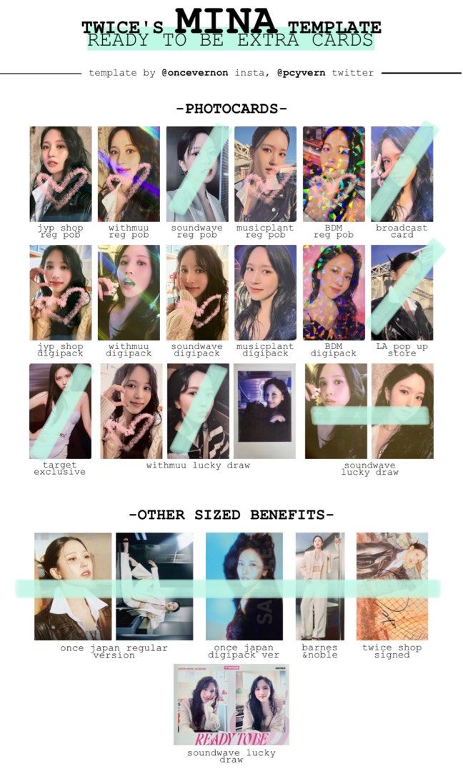 wtb twice mina ready to be pcs, Toys & Collectibles, Fan
