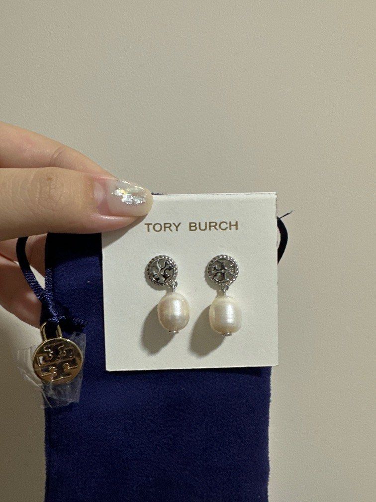 WTS - Authentic Tory Burch Pearl Drop Earrings, Women's Fashion, Jewelry &  Organisers, Earrings on Carousell