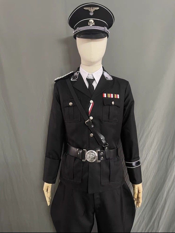 Nazi Ss Officer Black Uniform