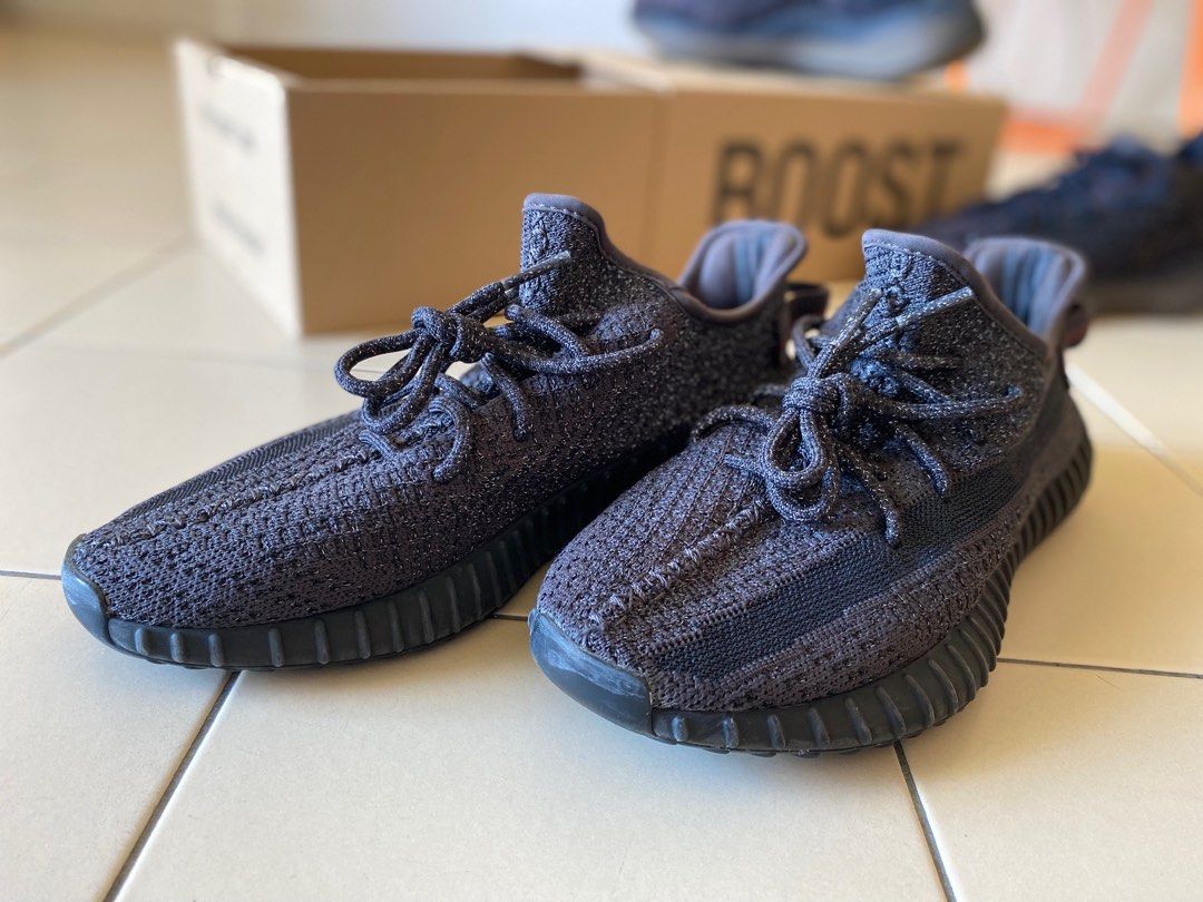 Yeezy black reflective uk sale