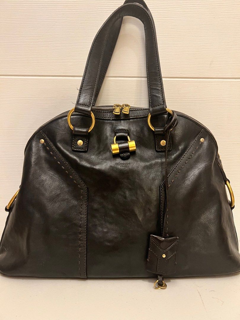 Project Bag/ Good Value -Auth Ysl Sac Muse (Dark Brown) From Japan, Luxury,  Bags & Wallets On Carousell