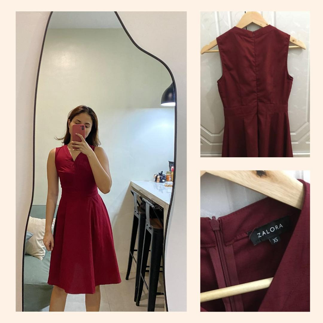 Zalora red dress hotsell