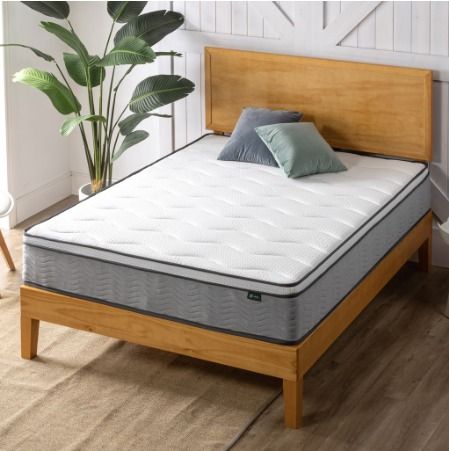 Zinus 25cm Cool Euro Top iCoil Pocketed Spring Mattress 10 inch