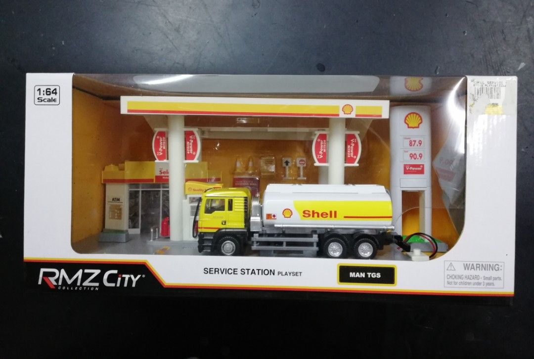 1/64 SHELL SERVICE STATION PLAY SET, Hobbies & Toys, Toys & Games on