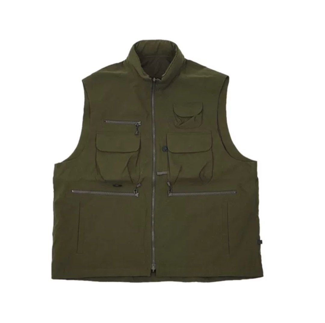 23 ss Daiwa pier39 tech bush vest olive size L wtaps, 男裝, 外套及