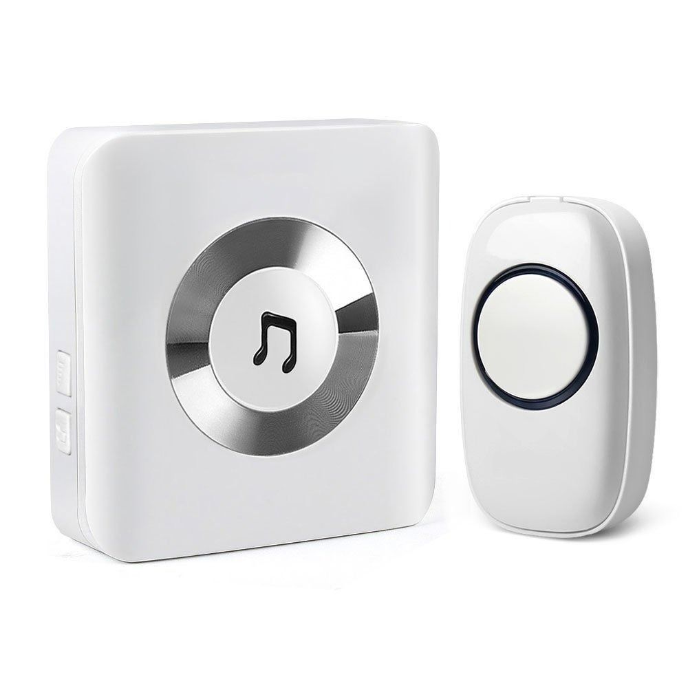 [3855] JETECH Wireless Doorbell Kit, 1 Receiver Chime & 1 Waterproof