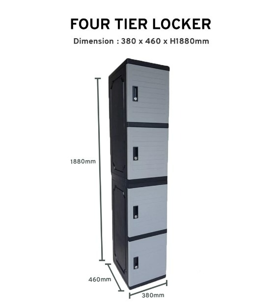 4 Doors Locker Cabinet, Furniture & Home Living, Furniture, Shelves ...