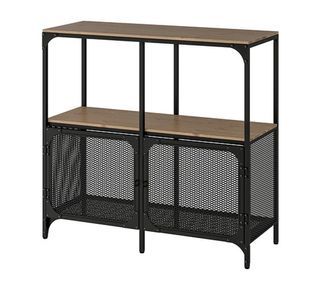 IKEA 層架、鐵櫃收納 黑色