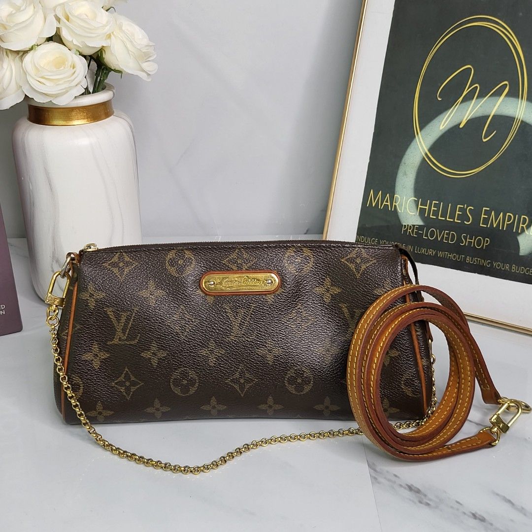 Buy Louis Vuitton Pre-loved LOUIS VUITTON Eva monogram chain shoulder bag  PVC leather Brown Online