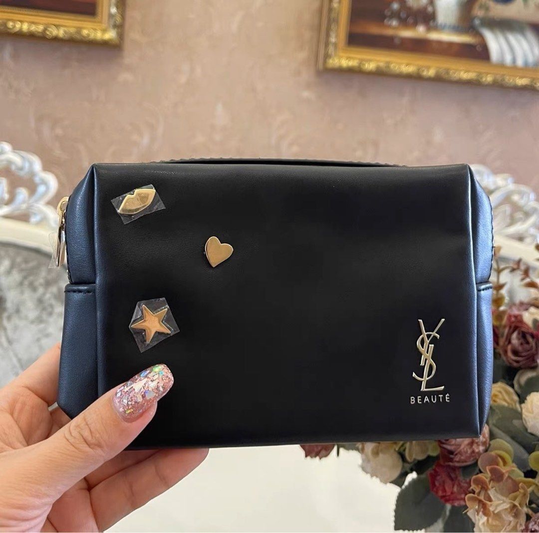 YSL Makeup Pouch, Luxury, Bags & Wallets on Carousell