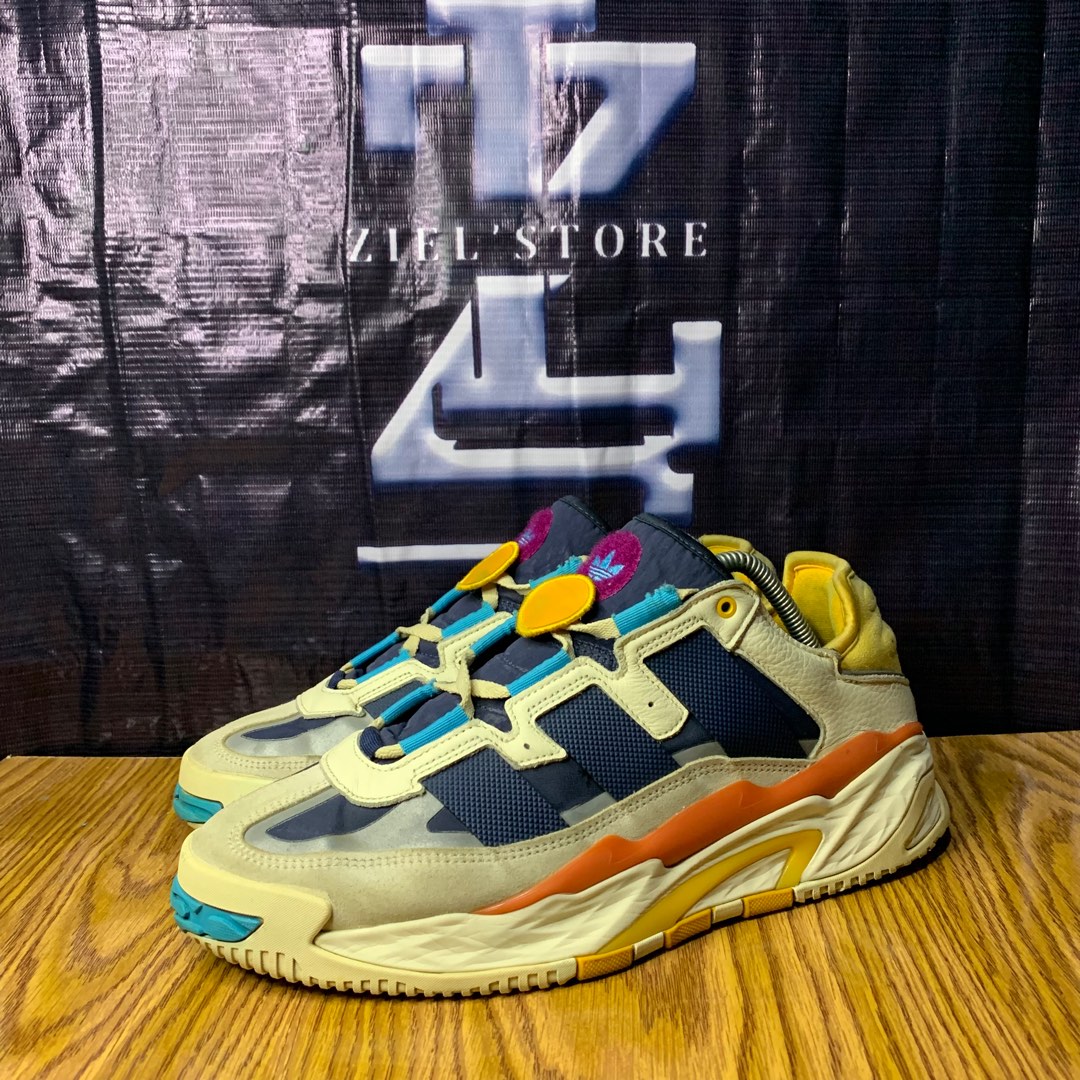 Adidas niteball multi colour, Fesyen Pria, Sepatu , Sneakers di Carousell