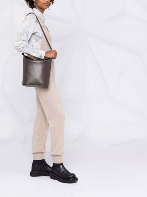 Aesther Ekme Sway Leather Bucket Bag In Neutrals