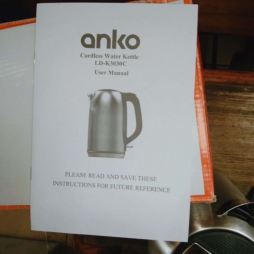 Anko 1.7 Litre Kettle 220V on Carousell