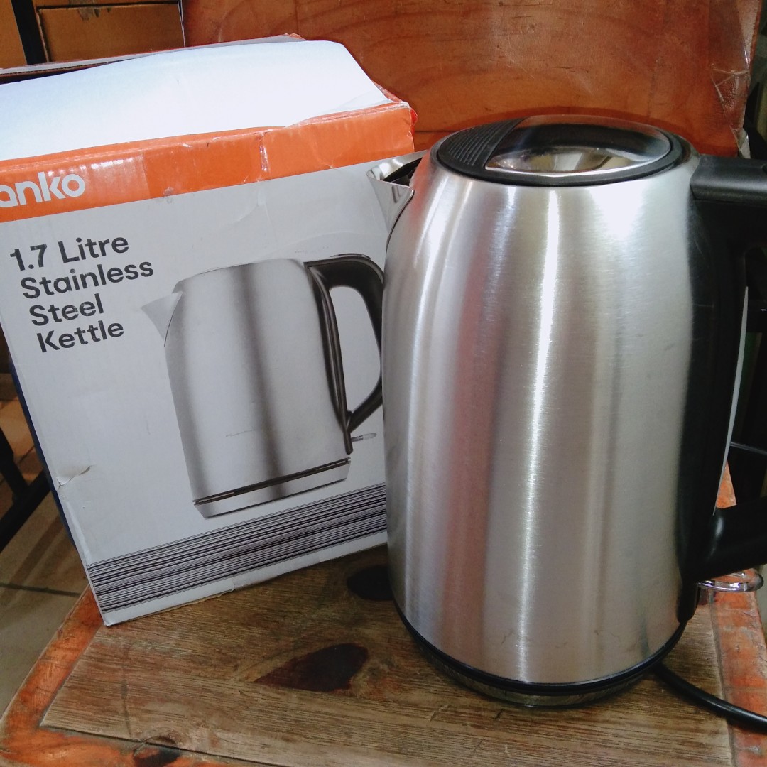 Anko 1.7 Litre Stainless Steel Kettle 220V, TV & Home Appliances