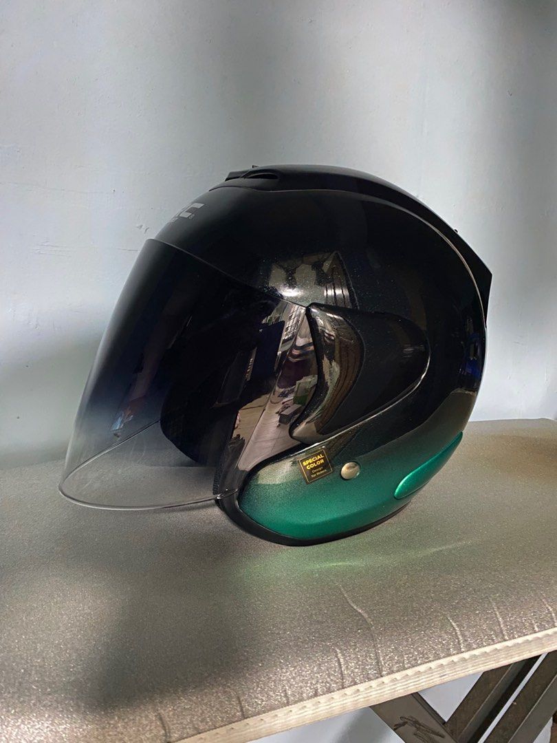 Emerald green motorcycle helmet cheap