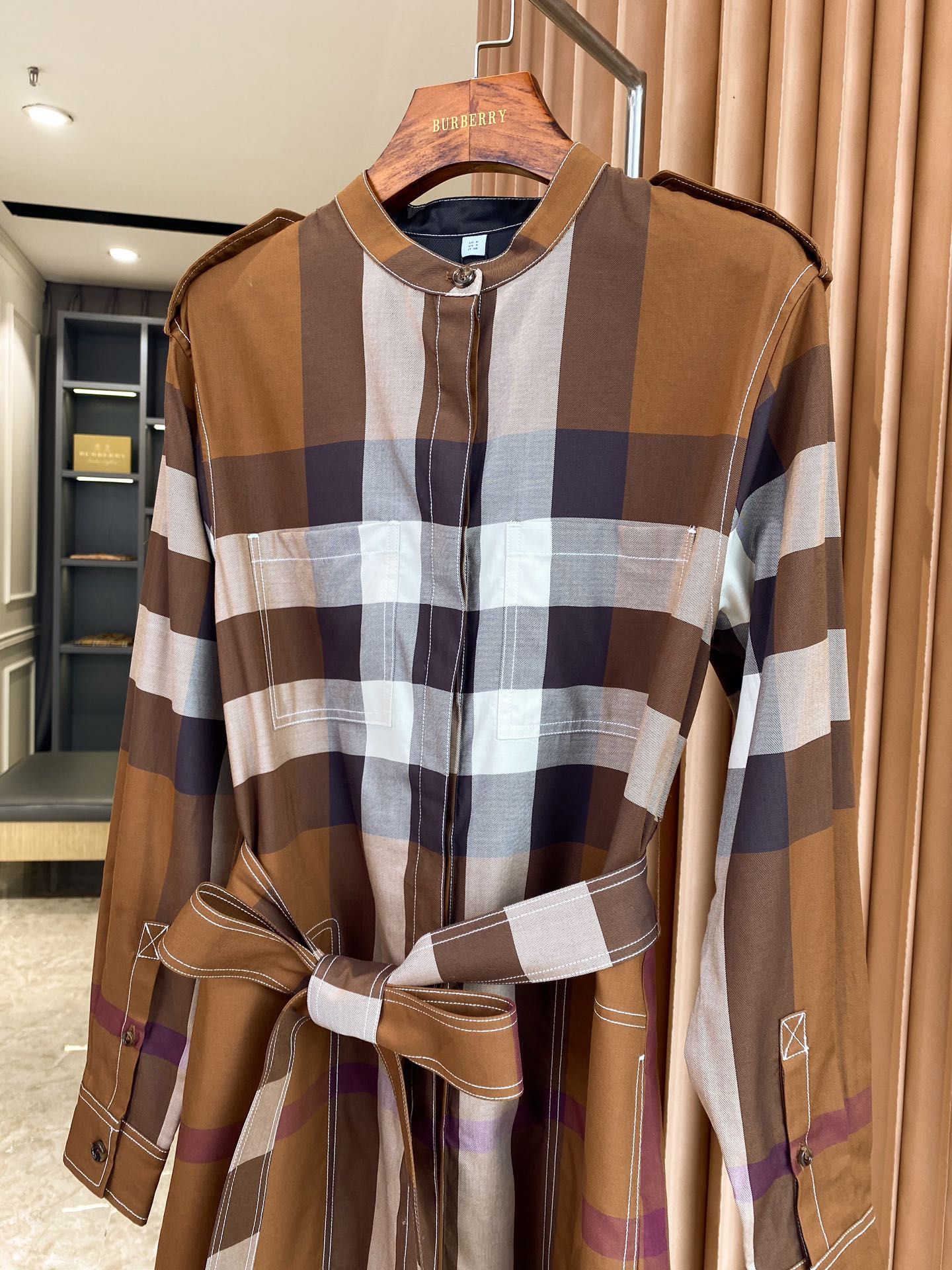 Burberry Check Dress Shirt BURBERRY London Great Quality London Shirt, - Main Image