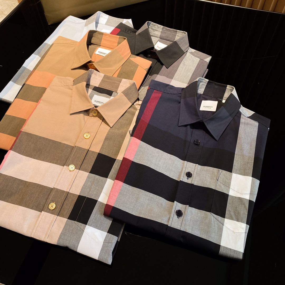 Burberry stretch cotton poplin shirt clearance