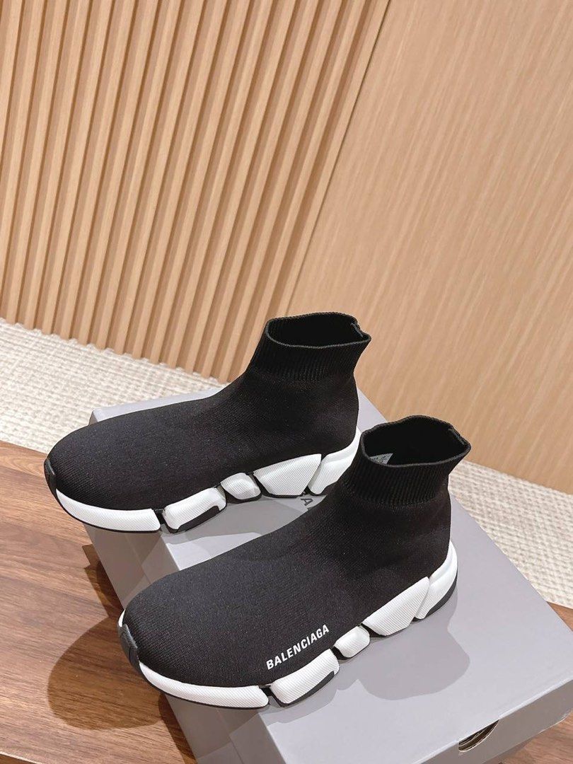 balenciaga speed trainer mens silver