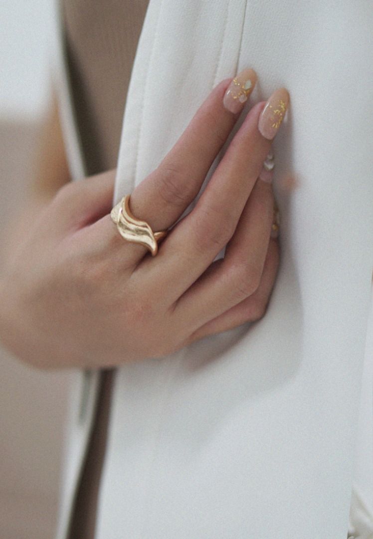 Gold and sales silver twist ring