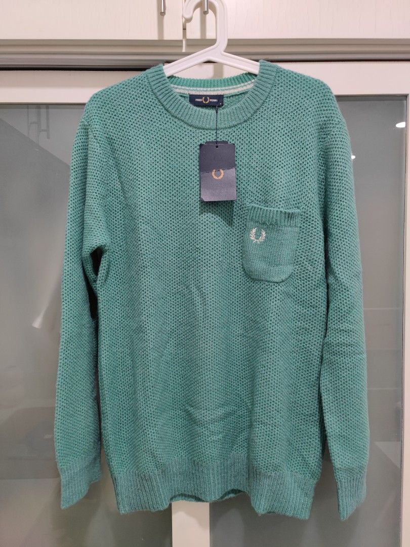 Brand New Fred Perry PIQUE KNIT SWEATER