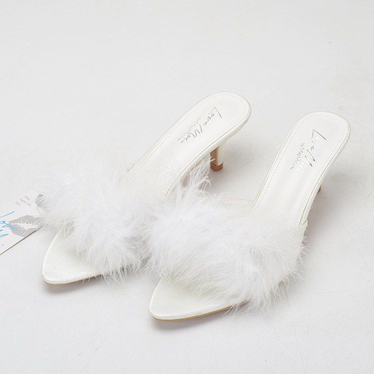 Furry sales kitten heels