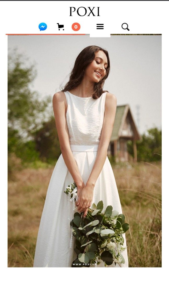 White gown sales for bridesmaid