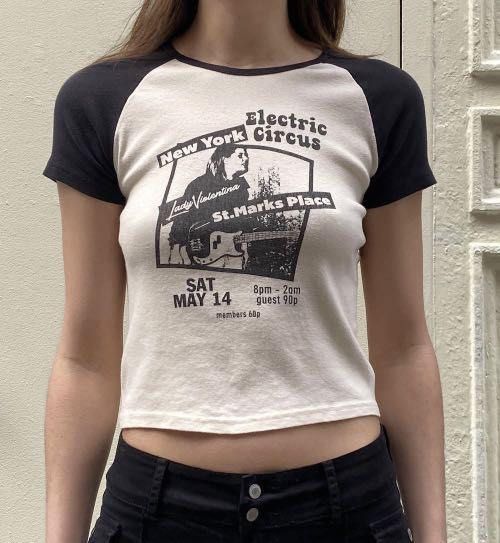 brandy melville graphic tops nashville electric circus authentic new