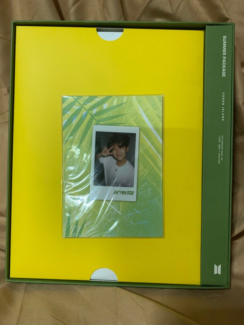 BTS 2017 Summer Package in Coron Island (Category: K-Wave Merchandise) located in Pasay City. Submitted by phenlene (Listing ID 1226649867, Image 2). Description: BTS Summer Package Vol. 003 - documents their stay in Coron Island, Palawan - authentic!!! it has the BTS authentication sticker on box :D - includes: RM selfie book, making DVD, photobook, stickers, army manual - everything is in brand new condition - missing handheld fan :,) .