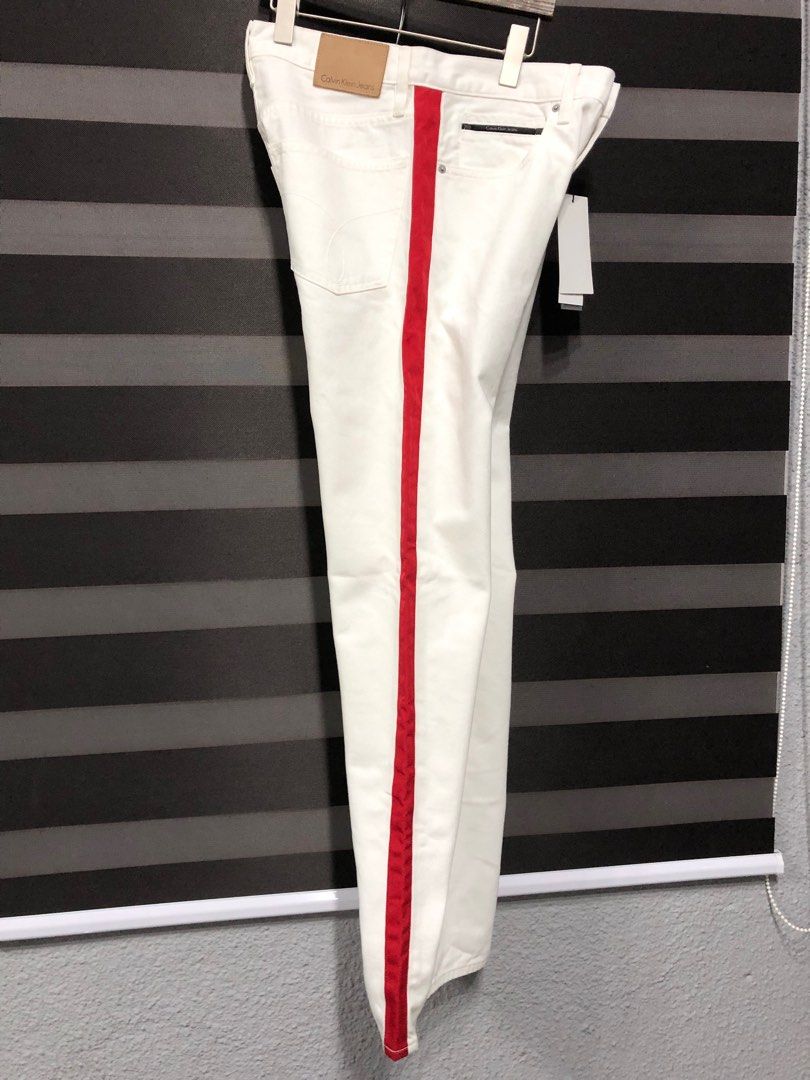 Calvin klein sales red stripe jeans