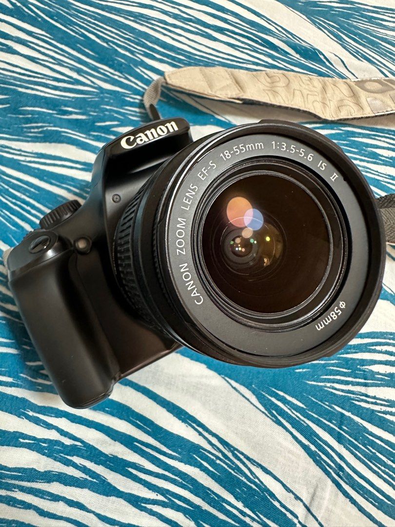 Canon 1100D (fixed price/pls see description) (Category: Cameras) located in Paranaque City. Submitted by hola.koala (Listing ID 1221591539, Image 2). Description: minor issues (please see photos) *lcd vignette *rubber to cover the port on the side was removed due to long storage Main Features Can record videos 12MP - APS-C CMOS Sensor ISO 100 - 6400 2.70” Fixed Type Screen Optical (pentamirror) viewfinder 3.0fps continuous shooting 495g. 130 x 1