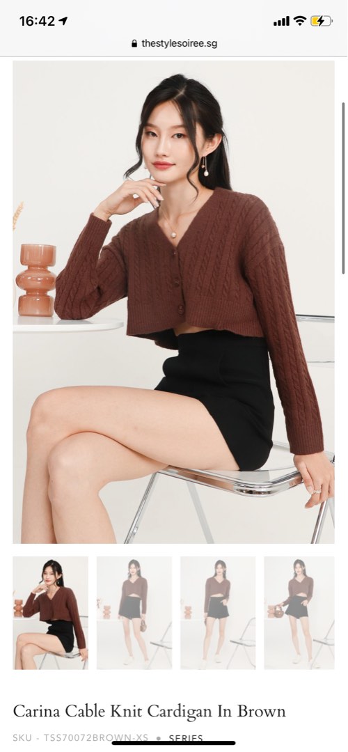 Boxy Bouclé Knit Cardigan