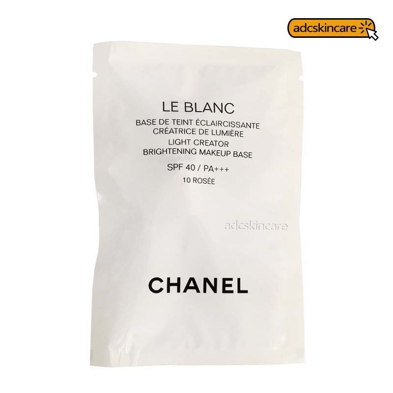 Chanel Le Blanc Light Creator Brightening Makeup Base SPF40 PA +++ 2.5ml  #10 Rosee, Beauty & Personal Care, Face, Makeup on Carousell