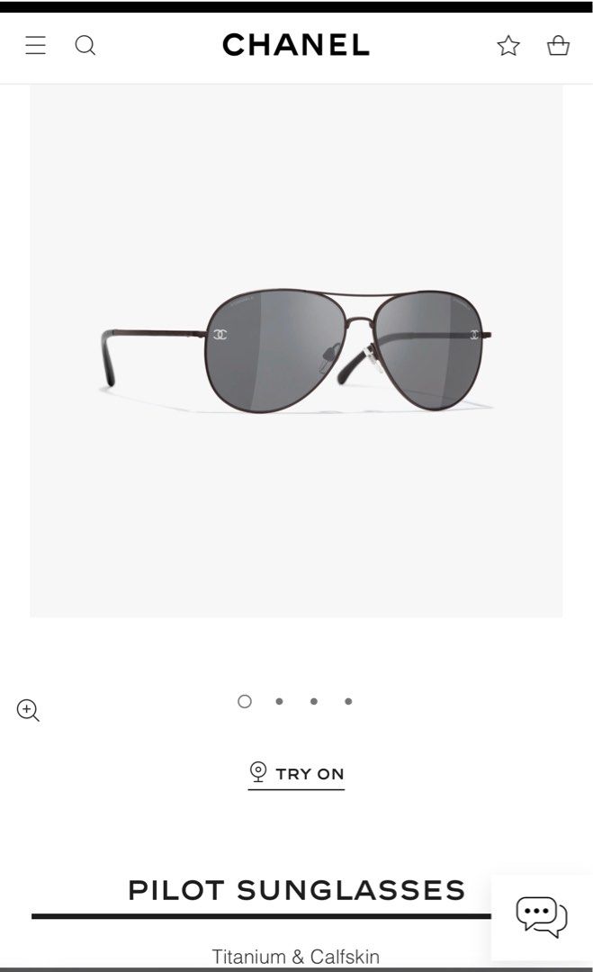 Chanel Black 5467-B Pilot Polarized Sunglasses Chanel