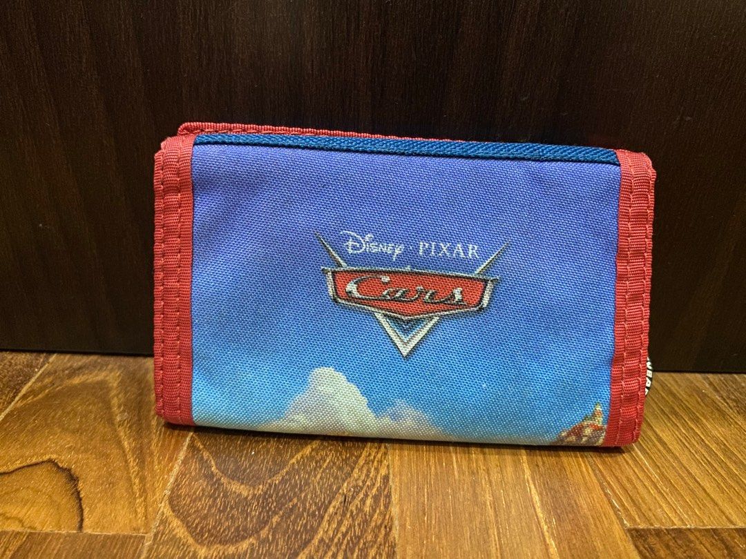 (CHEAP!!!) DISNEY PIXAR CARS 2 LIGHTNING MCQUEEN KIDS WALLET SCHOOL FUN