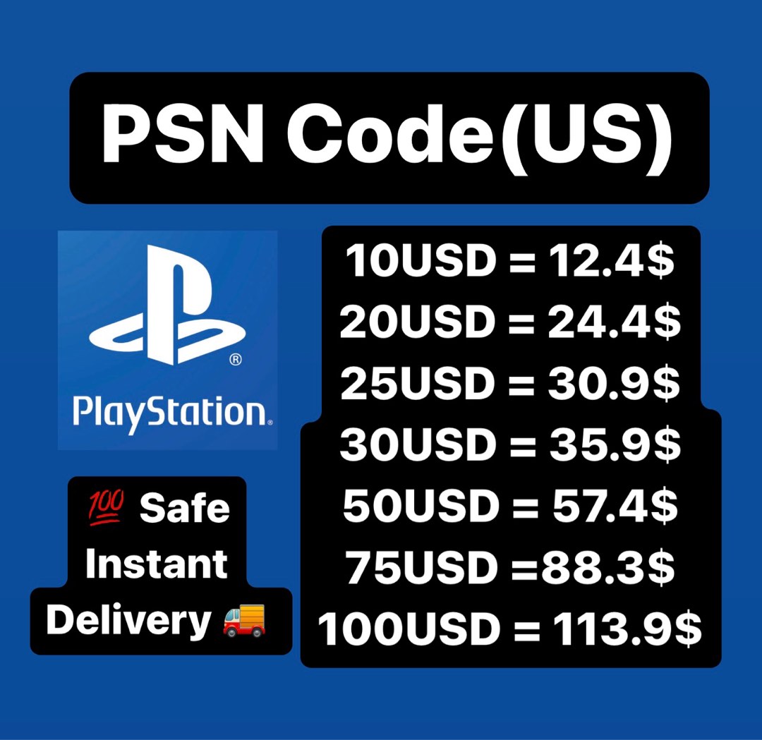 [CHEAPEST]PSN Gift Cards PlayStation Network Code US/ PSN Gitft Card ...