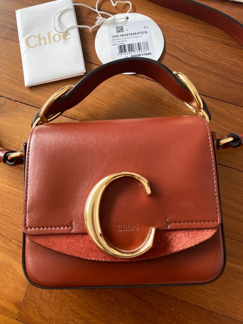 Chloé c mini leather shoulder bag online