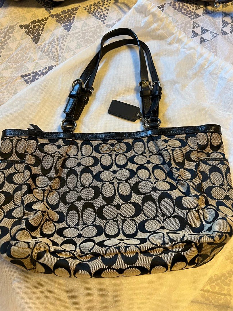 Gray coach handbag sales